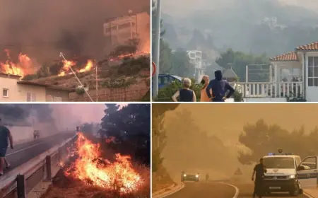 GOLEMI POŽAR U DALMACIJI: IZGORJELE KUĆE I AUTOMOBILI, LJUDI EVAKUIRANI, ŠTETA JE VELIKA