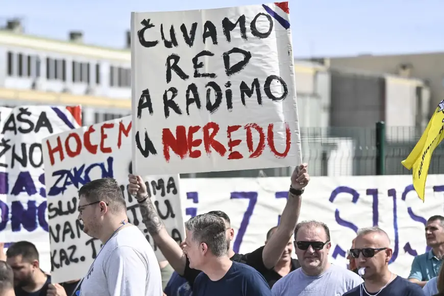 PRAVOSUDNI POLICAJCI PROSVJEDOM TRAŽILI POBOLJŠANJE RADNOPRAVNOG STATUSA