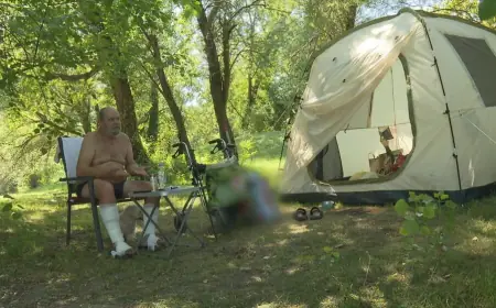 HRVATSKI BRANITELJ IZBAČEN IZ STANA: SPAVA U ŠATORU NA BUNDEKU SA SVOJIM PSOM BARNIJEM