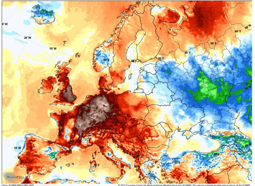 SEVERE WEATHER PREVIĐA EKSTREMNE TEMPERATURE DO SREDINE KOLOVOZA