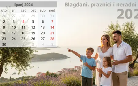 POGLEDAJTE KALENDAR ZA 2026., PUN JE PRODUŽENIH VIKENDA