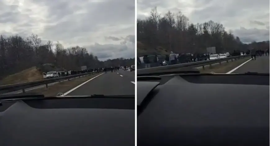 50 VOZILA TORCIDE I 210 ULTRASA STALO NA AUTOCESTI. POLICIJA: SPRIJEČILI SMO SUKOB