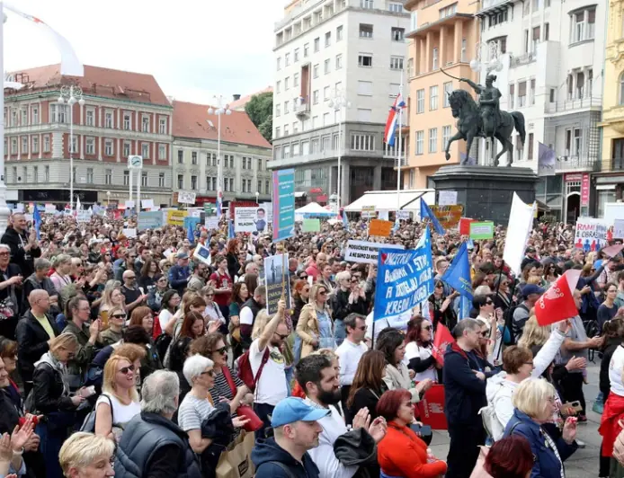 VELIKI PROSVJED U ZAGREBU: GRAĐANI IZLAZE NA ULICE,OVO SU ZAHTJEVI SINDIKALACA