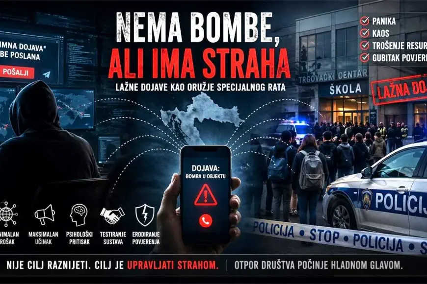 POLICIJA DOZNALA OTKUD STIŽU DOJAVE O BOMBAMA. BIVŠI ŠEF U SOA-i: OVO JE TERORIZAM