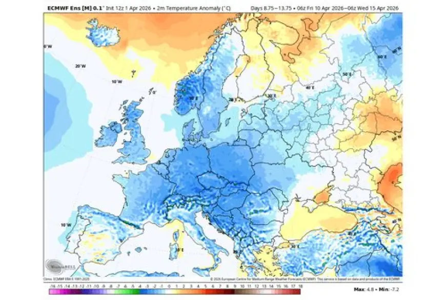 NOVA PROGNOZA ZA TRAVANJ: TOPLI POČETAK, PA LEDENI PREOKRET