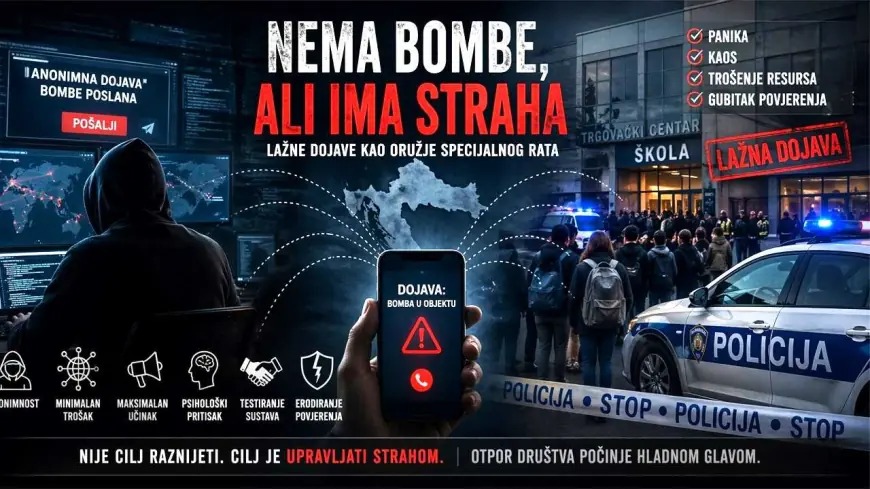POLICIJA DOZNALA OTKUD STIŽU DOJAVE O BOMBAMA. BIVŠI ŠEF U SOA-i: OVO JE TERORIZAM