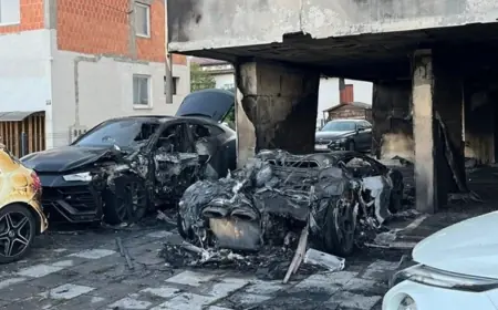 POLICIJA OTKRILA DETALJE: LAMBORGHINI IZGORIO DO TEMELJA U OBRAČUNU ZBOG MILIJUNA, UHIĆENA DJEVOJKA I TRI MLADIĆA