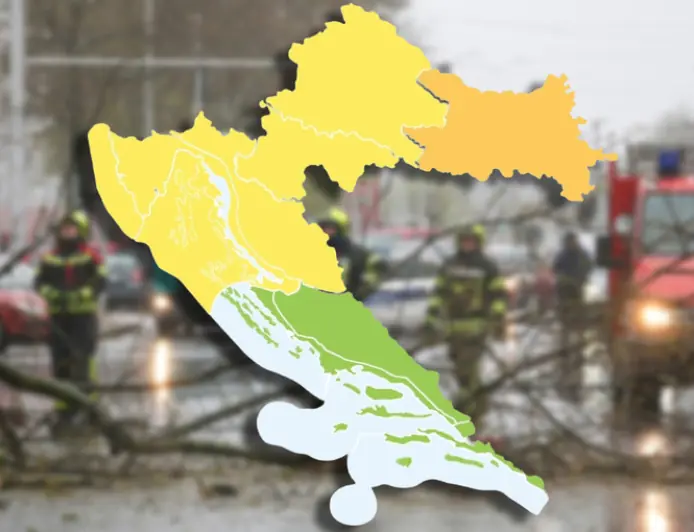 CIJELA HRVATSKA POD UPOZORENJIMA ZBOG NEVREMENA, NAJGORE NA ISTOKU