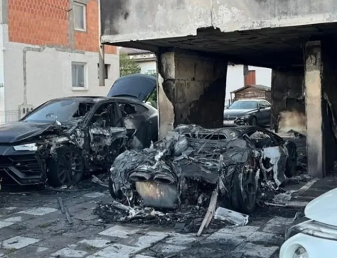 POLICIJA OTKRILA DETALJE: LAMBORGHINI IZGORIO DO TEMELJA U OBRAČUNU ZBOG MILIJUNA, UHIĆENA DJEVOJKA I TRI MLADIĆA