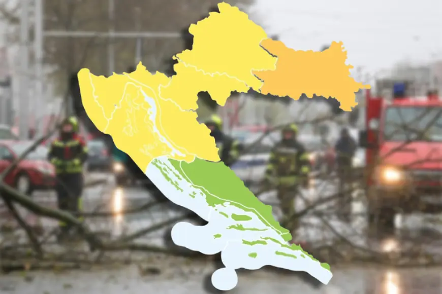 CIJELA HRVATSKA POD UPOZORENJIMA ZBOG NEVREMENA, NAJGORE NA ISTOKU