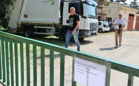 BULJ POKUŠAO ISTRESTI SMEĆE PRED SPLITSKU ŽUPANIJU, SPRIJEČILA GA POLICIJA