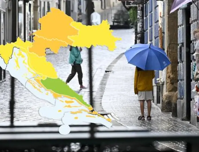 DHMZ IZDAO UPOZORENJ ZA GOTOVO CIJELU ZEMLJU, PRIJETE JAKI GRMLJAVINSKI PLJUSKOVI, DALMACIJU ČEKAJU VRUĆINE