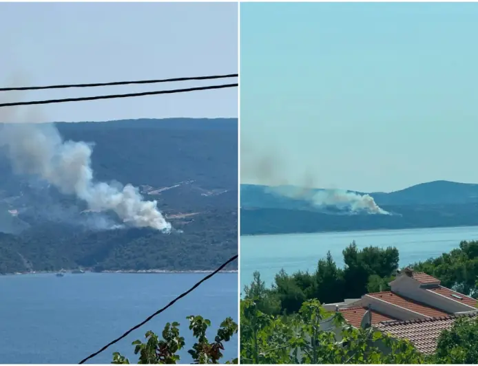 POŽAR NA BRAČU: GASE GA SVI OTOČKI VATROGASCI, KANADERI I AIR TRACTOR