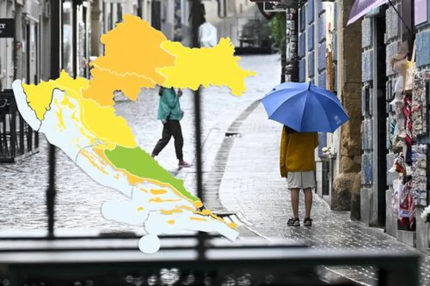 DHMZ IZDAO UPOZORENJ ZA GOTOVO CIJELU ZEMLJU, PRIJETE JAKI GRMLJAVINSKI PLJUSKOVI, DALMACIJU ČEKAJU VRUĆINE