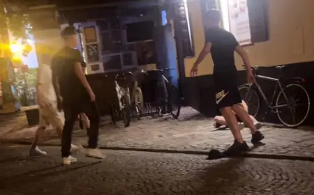 BRUTALAN NAPAD U VARAŽDINU. MLADIĆ LEŽI, DRUGI GA NOKAUTIRA UDARCEM NOGOM U GLAVU