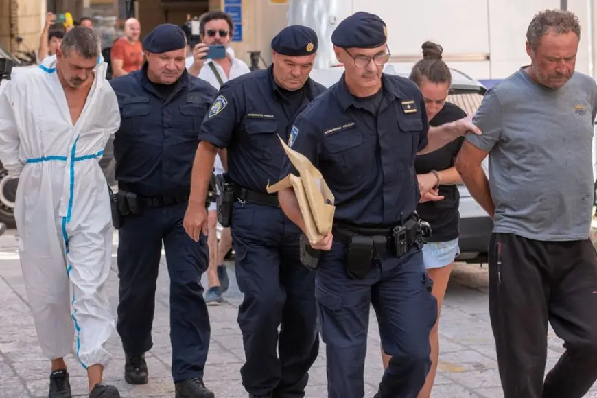 OVO JE ČETVORKA OSUMNJIČENA ZA PODMETANJE POŽARA: POGLEDAJTE SCENE PRIVOĐENJA