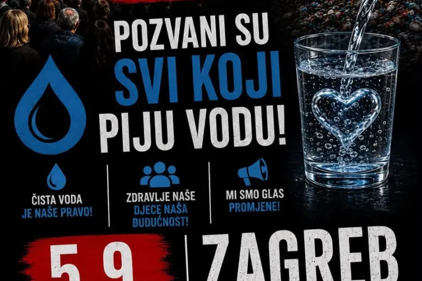 RADETA ORGANIZIRA BESPLATAN PRIJEVOZ IZ ZADRA NA PROSVJED U ZAGREBU: "POZVANI SU SVI KOJI PIJU VODU"