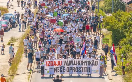 ORGANIZATORI VELIKOG PROSVJEDA UPUTILI SEDAM ZAHTJEVA VLADI