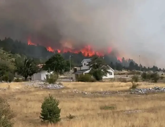 BUKNUO NOVI POŽAR U BiH, VATRA STIGLA DO KUĆA, U POMOĆ STIGLI I HRVATSKI KANADERI