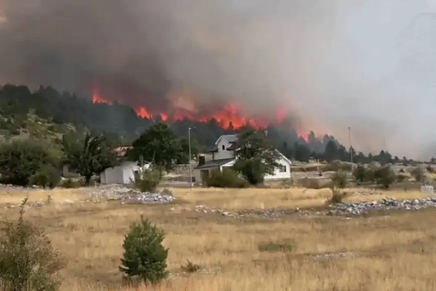 BUKNUO NOVI POŽAR U BiH, VATRA STIGLA DO KUĆA, U POMOĆ STIGLI I HRVATSKI KANADERI